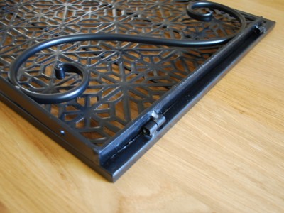 Iron Wall Mount Microwave Shelf Stand Rack Black 003 Ebay