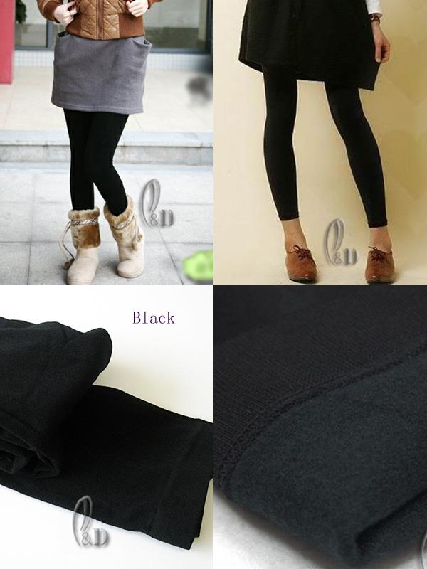 AU SELLER Warm Fleece Thick Ankle Tights Footless Pantyhose hos069 - Picture 10 of 15
