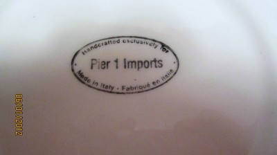 有关以下物品的详细资料: pier 1 imports made in italy set of (4)