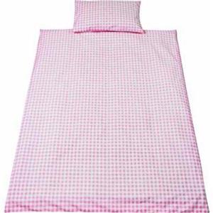 Pink Gingham Baby Girls Cot Bed Toddler Bed Duvet Cover