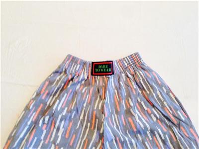 90s "Dare to Wear" Baggy Faded Red White Blue Hipster Pants SMALL VINTAGE 80s