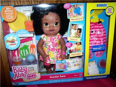baby alive snackin sara walmart