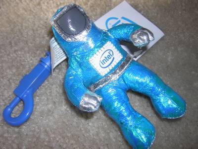 Details About Intel Bunny People Bunny Man Cleansuit Beanbag 4 5 Keychain Blue Nwt