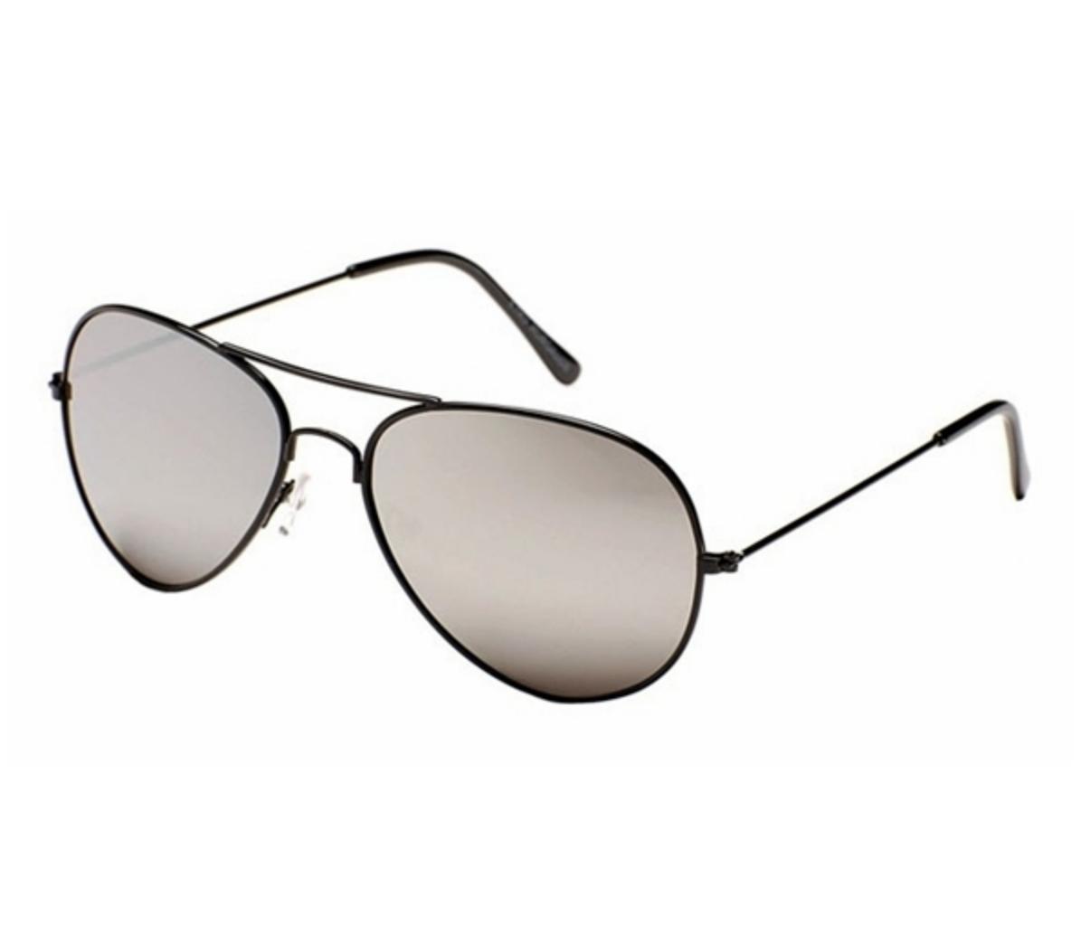 RETRO 80's Style Mirrored Black Aviator Sunglasses BNWT/NEW Vtg Style Glasses