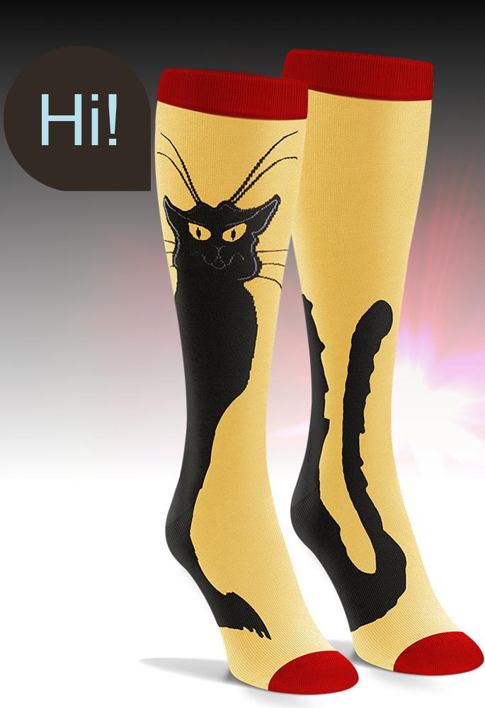 Fun knee length novelty socks for women