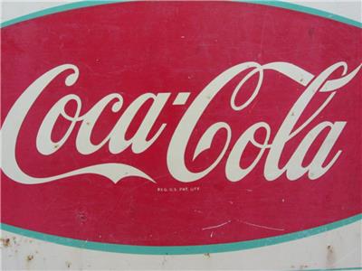 コカ・コーラ 丸型ホーロー看板 ボタンサイン Coca Cola 昭和レトロ