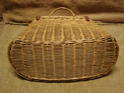 Vieux Créel De Pêche Tissé à La Main - Panier Osier Vintage Pour Pêcheur (Sport & Déco)