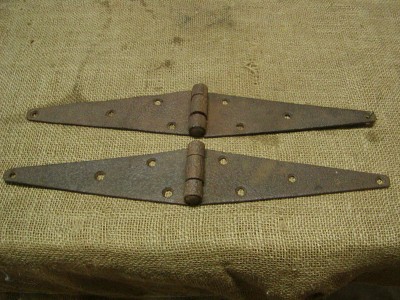 Vintage Barn Hinges Antique Hardware Primitive Door