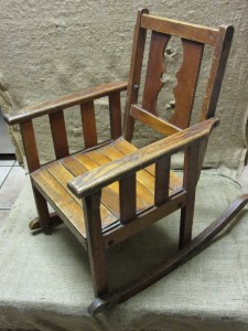 rocking chair chairs wooden antique childs stool parlor nice furniture rare very thumbnail