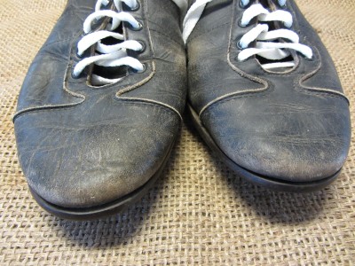 Vintage Leather Football Cleats > Old Antique Equipment Baseball Shoes ...