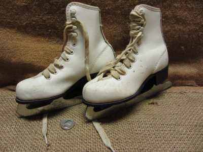 old roller skate shoes