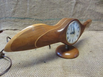 Vintage Wooden Airplane Propeller Clock Antique Old Aviation Plane Inventory Number 7792