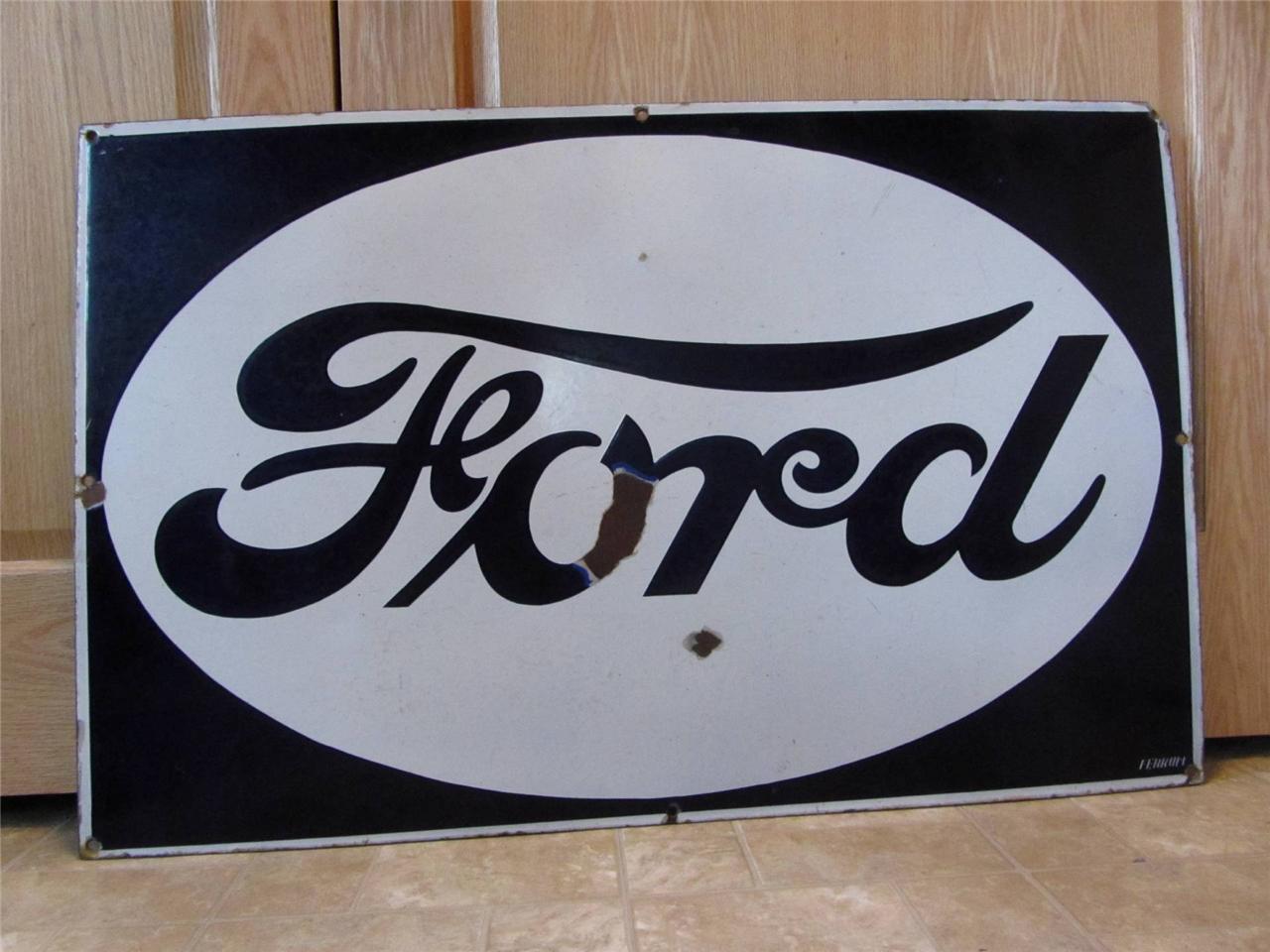 Old vintage ford signs #3