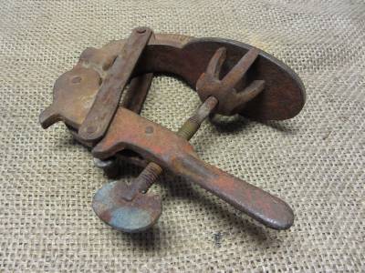 Vintage Tire Tube Repair Tool > Antique Old Iron Tire Gas Station Tools