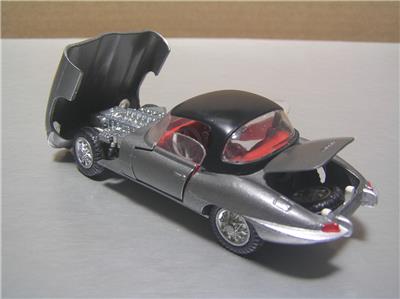 Tekno 927 Jaguar E Type gray metallic made in Denmark 1/43 scale