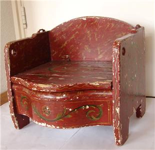 Antique Dutch Folk Art Hindeloopen Childeren Chamber Pot ...