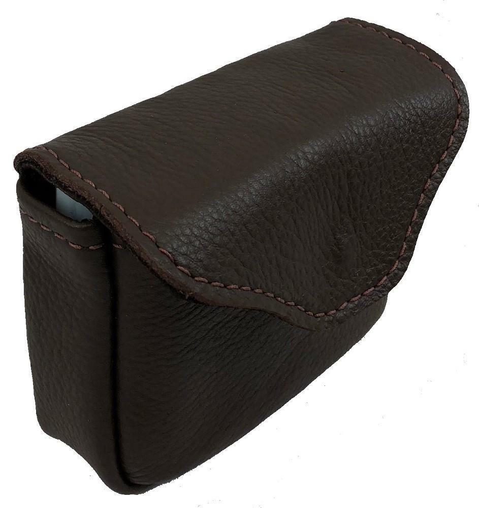 Genuine LEATHER SHOTGUN CHOKE TUBE POUCH CASE Skeet / Trap Shooting BRN