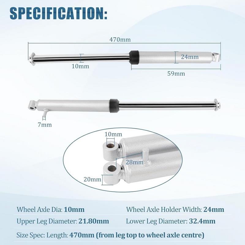 FOR YAMAHA PW50 PW 50 FRONT FORKS SHOCKS SUSPENSION FORK SET