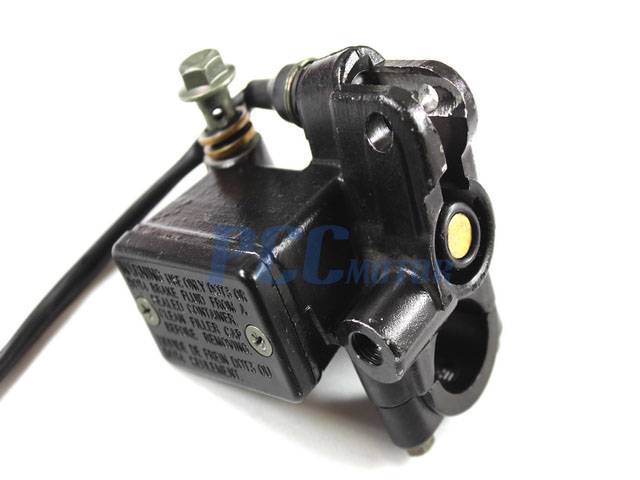 ATV Hydraulic Brake Assembly - Master Cylinder & Caliper Set For 50cc To 250cc Go Karts, Quads & Dirt Bikes, Includes Brake Light Switch (Blue) - View #10