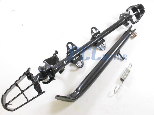 NEW KICK STAND BRACKET FOOTPEGS FOOT PEGS for PIT DIRT BIKE H KL09+