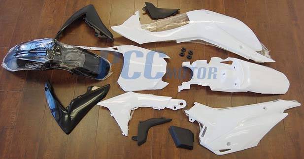 thumbnail image 2 of QA Parts Complete Plastic Kit Red/White For Honda CRF110F 2013-2018 – OEM Replacement 2 of 6