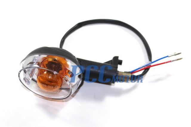 2x Moped Scooter Front Turn Signal Light GY6 50 150cc 12V 2 Pin Wire Bike H LT31