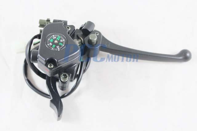 ATV RIGHT THROTTLE BRAKE LEVER THUMB W/ COMPASS QUAD 110 125 150 200CC LV22