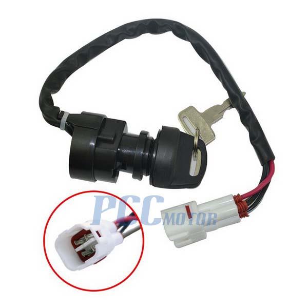 4 Wire Ignition Key Switch Yamaha Big Bear Grizzly Kodiak Raptor Timberwolf Badger Breeze Ks25