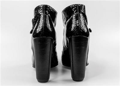 LOUIS VUITTON LV Black Croc Stampede Patent Leather Ankle Boots USA-8.5 UK-38.5 | eBay
