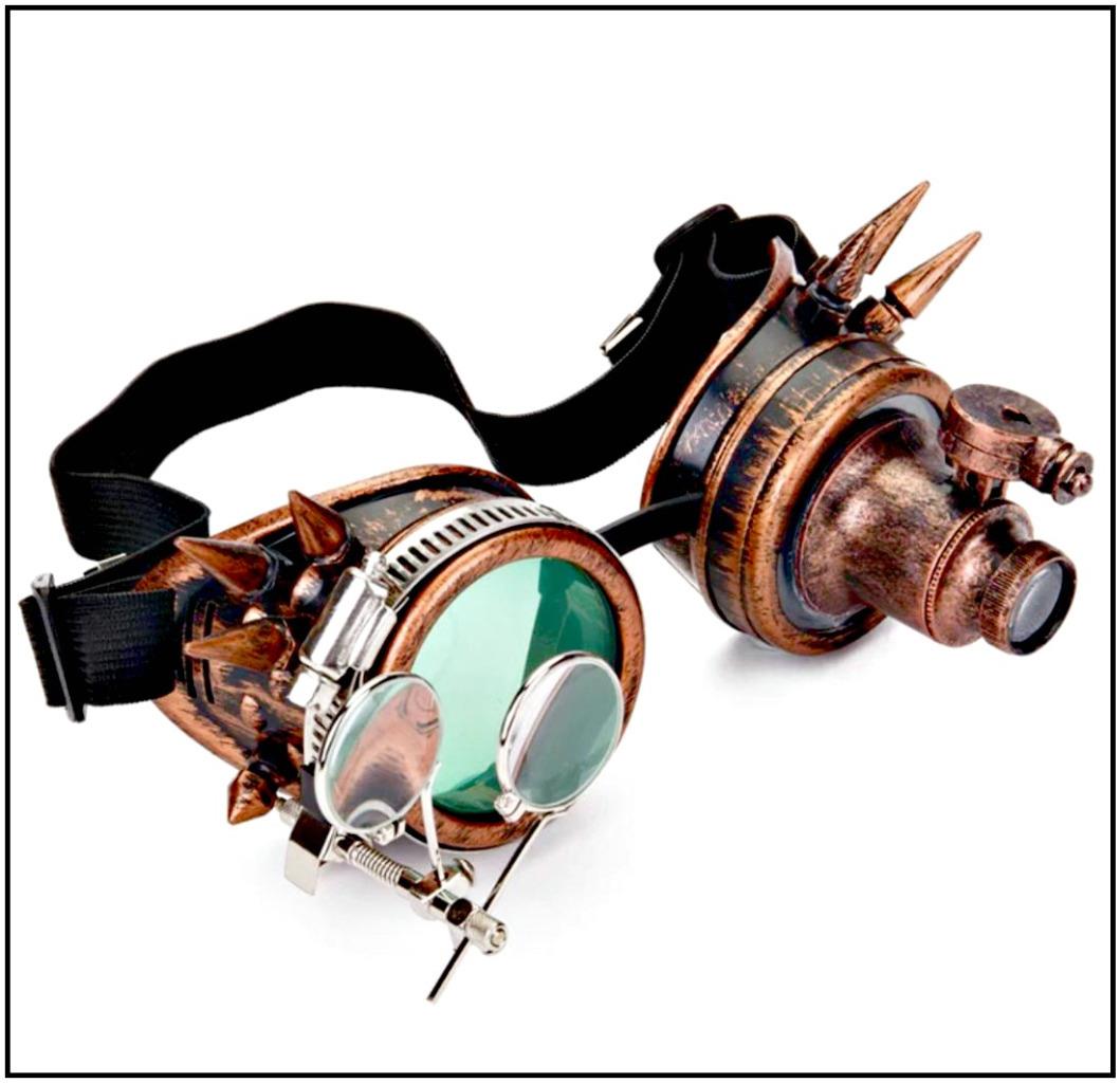 Vintage Steampunk Cyber Gothique Punk Mad Max Lunettes Costume Accessoire  Fête | eBay