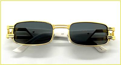 Occhiali Da Sole Unisex SPEXX 4254 – Vintage Retrò Bianco E Oro – Montatura Metallo/plastica – UV400