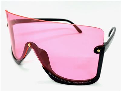 jumbo visor oversized 90s shield sunglasses lens huge retro xl face pink