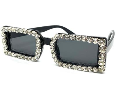 Elegant Black Rhinestone Sunglasses Polarized Sunglasses Women Lady Elegant Rhinestone  main image 3