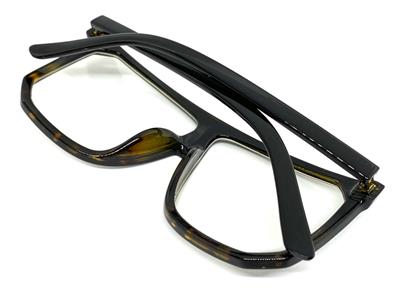 CLASSIC VINTAGE RETRO Style Clear Lens EYE GLASSES Large Black