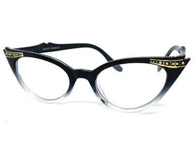 Classy Elegant 50s RETRO Cat Eye Style Clear Lens EYE  display picture 1