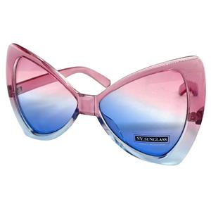 OVERSIZED EXAGGERATED Funky RETRO SUN GLASSES Huge Bow Shape  display picture 3