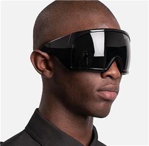 OVERSIZED Futuristic Wrap Around Face Shield Party Raver  display picture 3