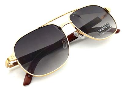 Men Classy Elegant Exotic Modern Retro Hip Hop SUN GLASSES Round Gold