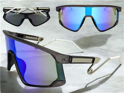 Oversized Shield Sunglasses with UV 400 Protection, Alloy Steel Frame Amazon.com: Armear Women Huge Oversized Shield Visor  main image 3