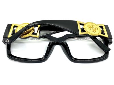 Men Classic Hardcore Hip Hop Rapper Clear Lens EYE GLASSES Big