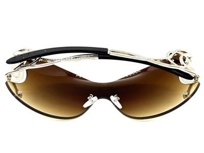 Oversized Classy Elegant Modern Wrap Shield SUNGLASSES  display picture 3