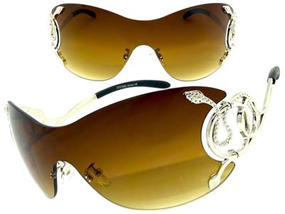 Wraparound Shield Sunglasses in Brown Tint
S57 Oversized Wraparound Shield Sunglasses | Anthropologie main image 3