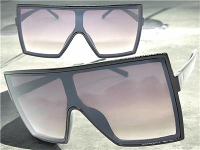 Oversized Exaggerated Classic Modern Retro Shield SUNGLASSES  display picture 2