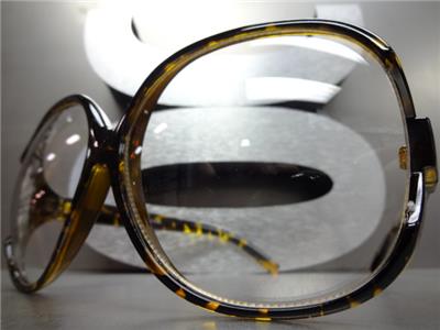 小物 CTHY HIGH-END VINTAGE EYEWARE OVERSIZED VINTAGE RETRO Style Clear Lens EYE GLASSES Huge X