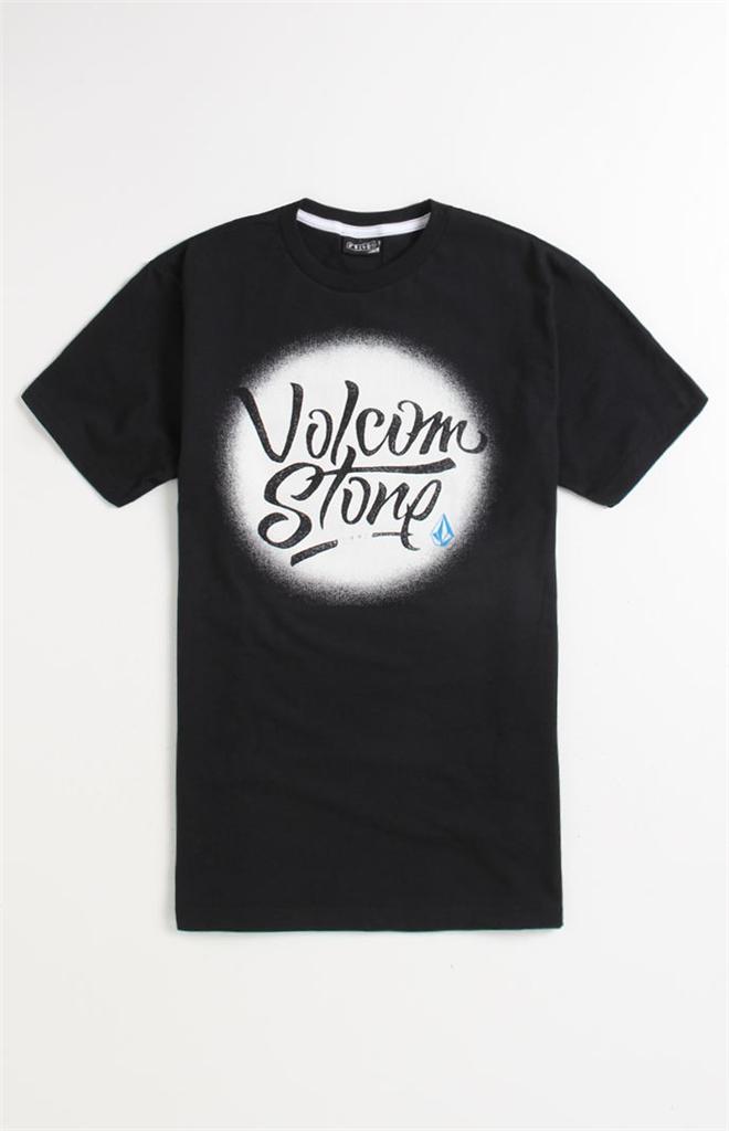 Volcom Stone Study Tee Mens Black T Shirt New | eBay