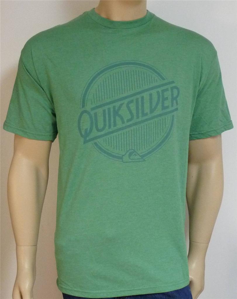 Quiksilver Surfing Circle Surf Tee Mens Green T Shirt New | eBay