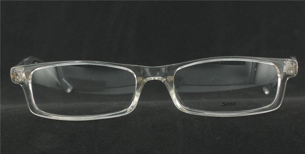 SOHO EYEWEAR 56 Eyeglasses CRYSTAL CLEAR Plastic ...