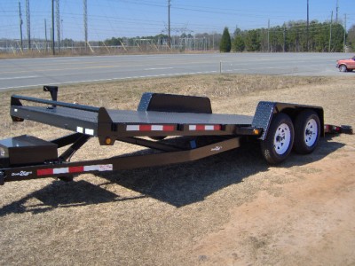 18 Steel Tilt Deck Equipment Car Hauler Trailer New Hyd Ebay