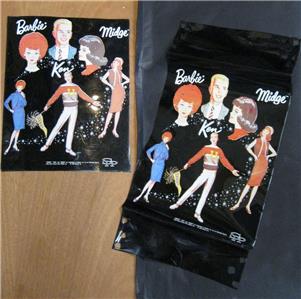 まあまあまあページ Black VINYL CUT OUT 4 UPSCALE/ART from VINTAGE 1964 Barbie