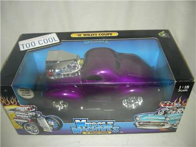 41 Willys Coupe in Purple Muscle Machine. Nice Box 1:18 scale | eBay